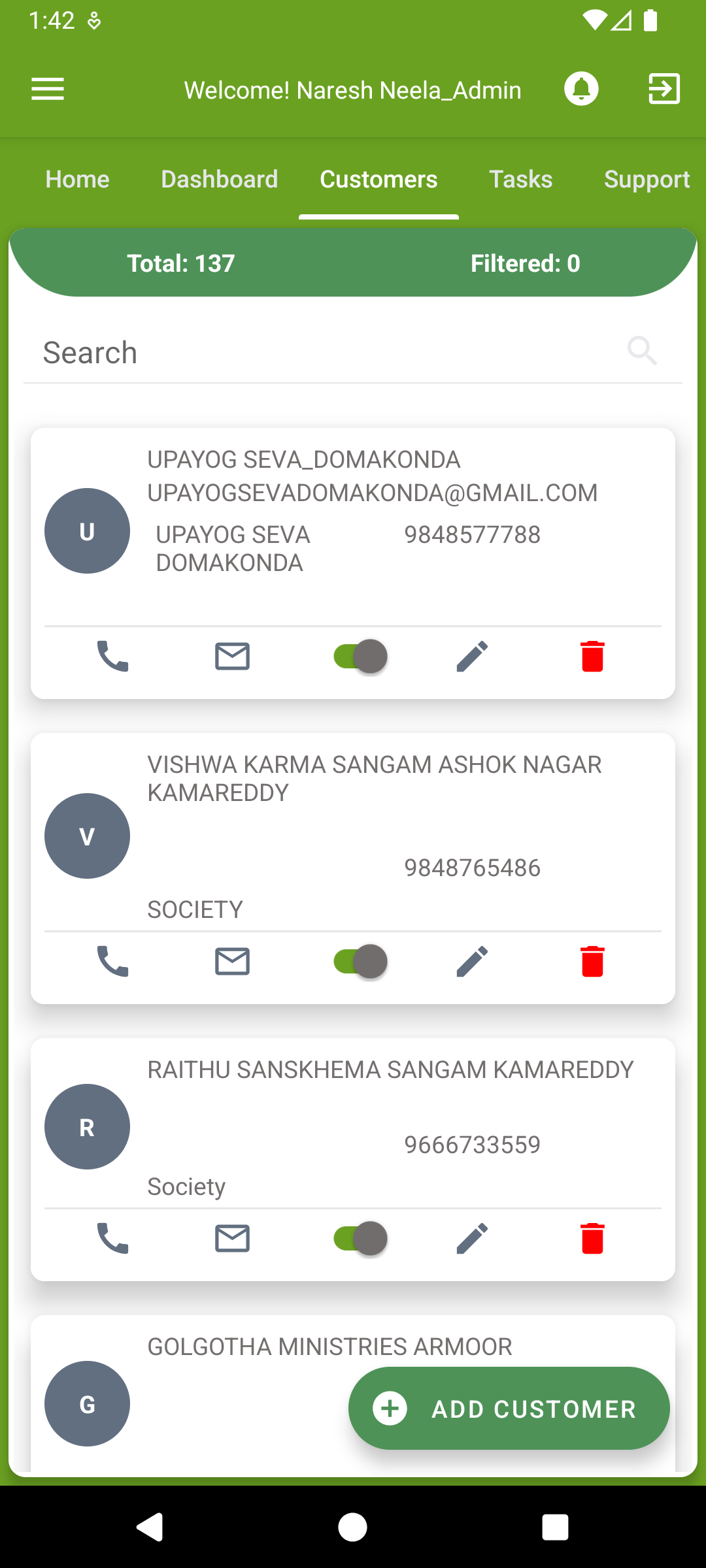 Perfex Android App (Lead Management App) - 3